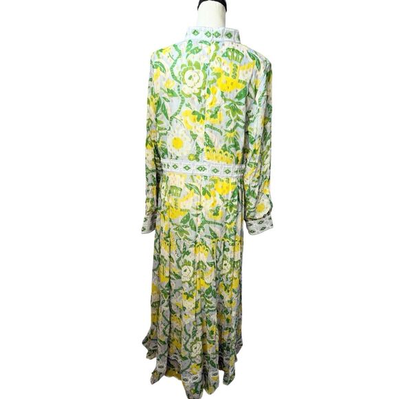 NEW CK BRADLEY annabelle maxi dress in falconer yellow and green - Picture 3 of 13